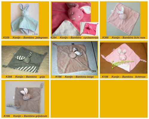 konijn konijntje Bambino doekje, Kinderen en Baby's, Speelgoed | Knuffels en Pluche, Zo goed als nieuw, Konijn, Ophalen
