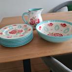 Servies Jet by ter Steege waterkan, 7 borden en grote schaal, Huis en Inrichting, Keuken | Servies, Ophalen, Zo goed als nieuw