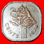 *GREAT BRITAIN (1974-1982):SWAZILAND 2 CENTS 1974~SOBHUZA II, Postzegels en Munten, Munten | Afrika, Losse munt, Overige landen