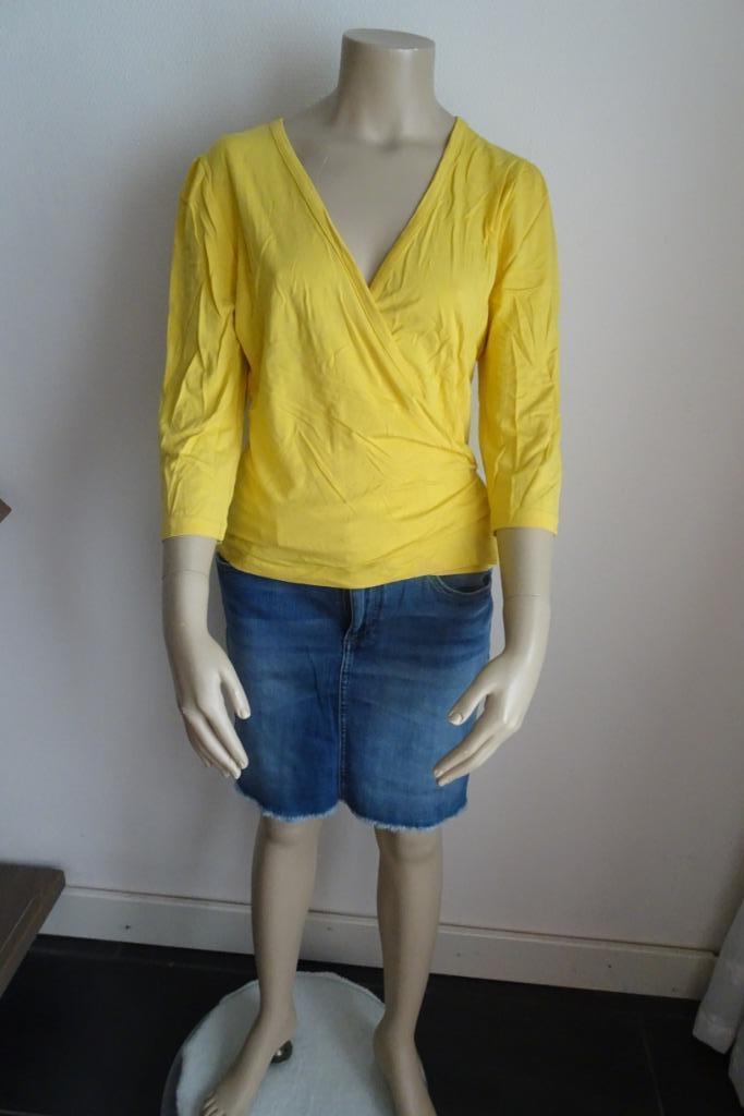 gele bolero/overslag top king louie maat L, Kleding | Dames, Truien en Vesten, Zo goed als nieuw, Maat 42/44 (L), Geel, Ophalen