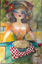 Vrolijk schilderij, Antiek en Kunst, Kunst | Schilderijen | Modern, Ophalen