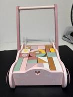 Loopkar blokkenkar little dutch roze, Kinderen en Baby's, Speelgoed | Houten speelgoed, Ophalen of Verzenden, Zo goed als nieuw