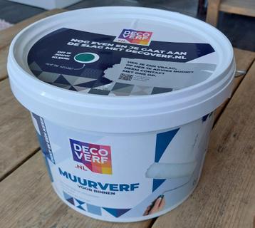 Decoverf muurverf Smaragd Groen mat, 4 Liter  beschikbaar voor biedingen