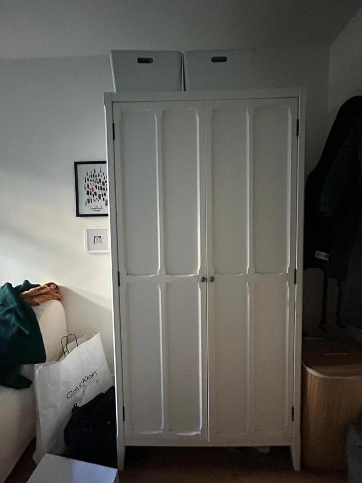 Witte La Redoute kledingkast - Familie stijl, Huis en Inrichting, Kasten | Kledingkasten, Zo goed als nieuw, 200 cm of meer, 100 tot 150 cm