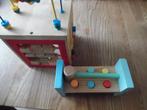 houten kubus 20x20 cm met veel spelletjes en hamertje tik, Ophalen of Verzenden, Gebruikt, Overige typen