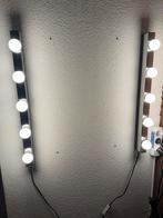 Lampen (50cm) met spiegel (50x60cm), Huis en Inrichting, Woonaccessoires | Spiegels, Ophalen, Minder dan 50 cm, Gebruikt, Minder dan 100 cm