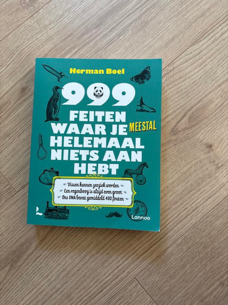 999 Feiten waar je niets aan hebt - Herman Boel, Boeken, Ophalen of Verzenden, Zo goed als nieuw, Anekdotes en Observaties