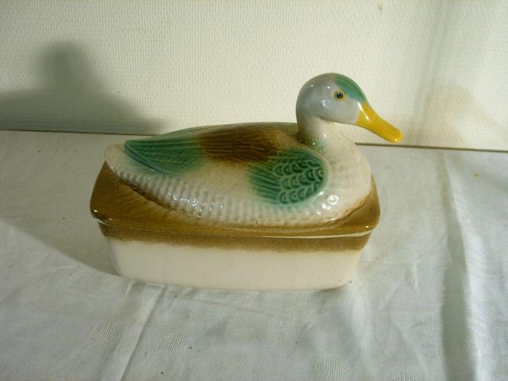 Grote patéschaal met eenddeksel, Antiek en Kunst, Curiosa en Brocante, Ophalen of Verzenden