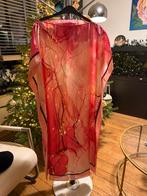 Prachtige kaftan satijnlook roze print - maat 52 nieuw, Kleding | Dames, Grote Maten, Jurk, Ophalen of Verzenden, Zo goed als nieuw