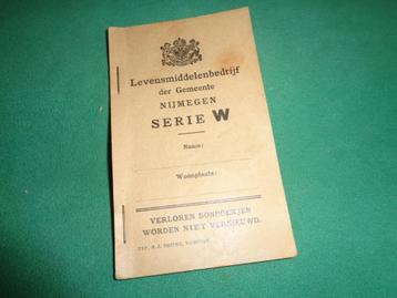 Oorlog wo2 Nijmegen bonboekje levensmiddelenbedrijf beschikbaar voor biedingen