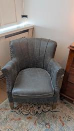 Riviera Maison landelijk fauteuil - Grijs, Huis en Inrichting, Fauteuils, Ophalen, Hout, Gebruikt, 75 tot 100 cm
