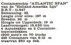 974334	Schip	Containerschip Atlantic Span HAL	Nette oude kaa, Ophalen of Verzenden, Ongelopen