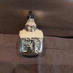 B1030 oude kerstbal zilver kerk 6 cm, Diversen, Kerst, Ophalen of Verzenden, Gebruikt