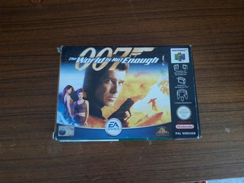 N64 007 The World is not Enough compleet in doos, Spelcomputers en Games, Games | Nintendo 64, Zo goed als nieuw, Shooter, 3 spelers of meer