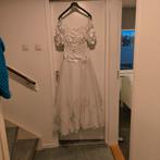 Elegante trouwjurk met sluier, Galajurk, Wit, Ophalen of Verzenden, Zo goed als nieuw