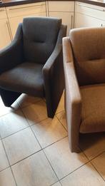 4 Comfortabele Eetkamerstoelen op Wieltjes, Ophalen of Verzenden