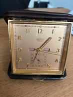 Vintage Angelus Foliodate Reiswekker, Antiek en Kunst, Antiek | Klokken, Ophalen of Verzenden