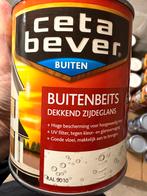 Cetabever dekkende beits zuiver wit ral 9010 0,75l en 1,25l, Ophalen of Verzenden, Nieuw, Materiaal