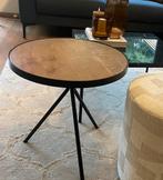 Bijzettafel Japandi Goossens, Huis en Inrichting, Tafels | Salontafels, Ophalen, 50 tot 100 cm, Rond, Zo goed als nieuw