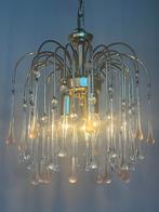 3 stuks vintage murano teardrop kroonluchters hanglampen, Huis en Inrichting, Lampen | Kroonluchters, Ophalen of Verzenden, Baak