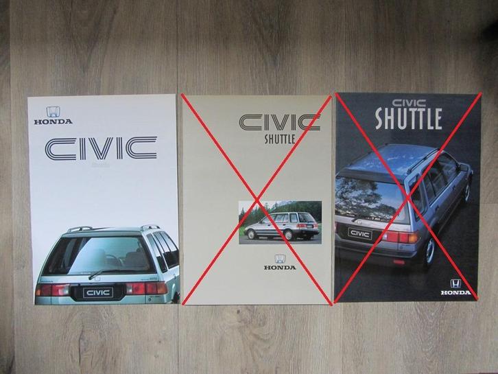Honda Civic Shuttle Folders, Boeken, Auto's | Folders en Tijdschriften, Zo goed als nieuw, Honda, Ophalen of Verzenden