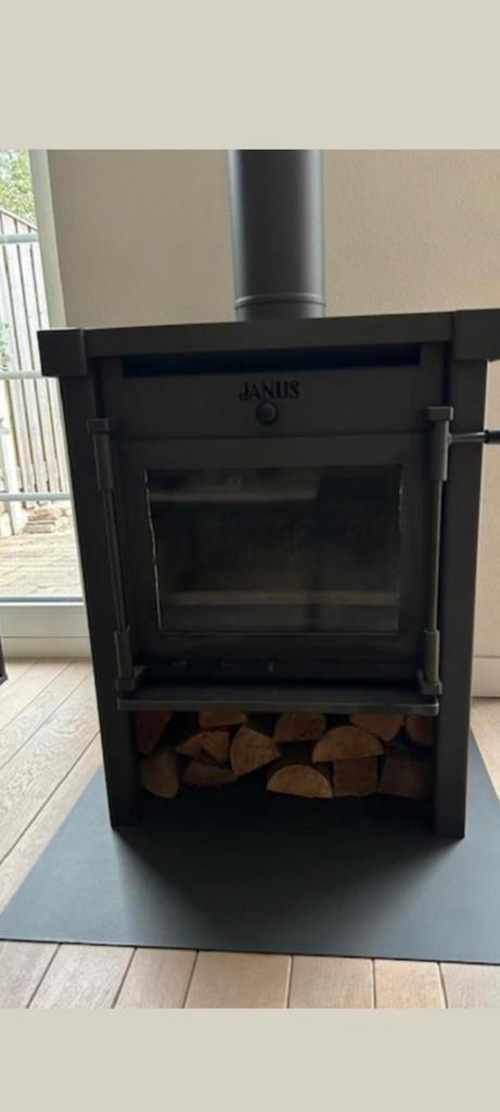 Houtkachel Janus 9 compleet, Huis en Inrichting, Kachels, Gebruikt, Houtkachel, Hout, Ophalen