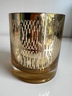 Design Pols Potten Windlicht Psychedelic Gouden Cirkels Glas, Ophalen of Verzenden, Zo goed als nieuw, Kandelaar