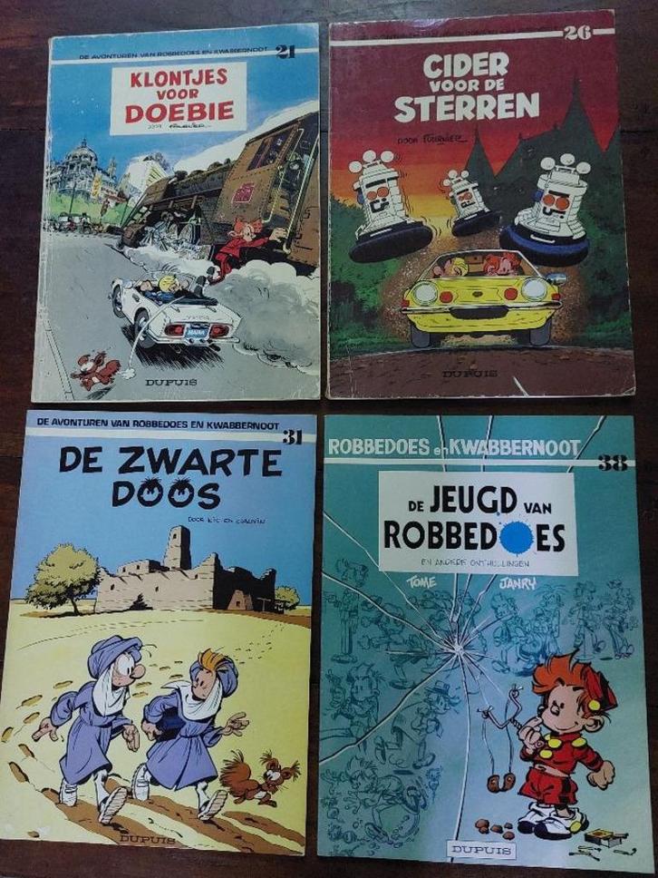 Robbedoes en Kwabbernoot en Jonge Robbe, Boeken, Stripboeken, Zo goed als nieuw, Meerdere stripboeken, Ophalen of Verzenden