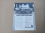 Reclame (uit oud tijdschrift) BMW 728/ E23/ 7-Serie (1979), Verzamelen, Auto's, Gebruikt, Verzenden