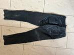Leren broek zwart mt 48 - smal dames of heer, Ophalen of Verzenden, Gedragen, Zwart