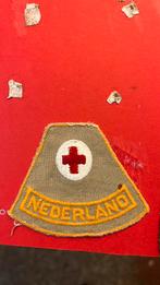 Nederlandse Rode kruis mouwembleem NEDERLAND KHAKI uitv, Verzamelen, Militaria | Tweede Wereldoorlog, Nederland, Ophalen of Verzenden
