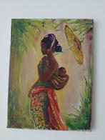 Vrouw met kind., Antiek en Kunst, Kunst | Schilderijen | Klassiek, Ophalen of Verzenden