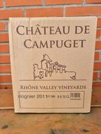 6 flessen Chateau de Campuget Rhône viognier 2011, Frankrijk, Nieuw, Ophalen of Verzenden, Witte wijn