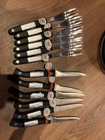 Steakmessen set, Huis en Inrichting, Ophalen of Verzenden, Zo goed als nieuw, Rvs of Chroom