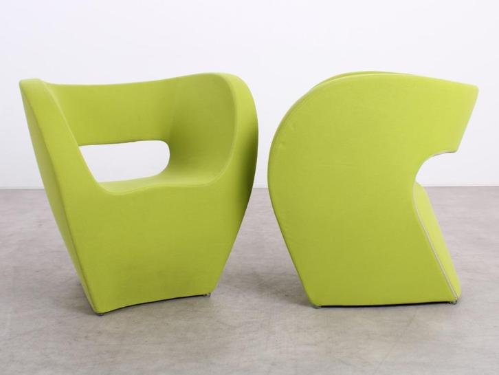 Moroso | Victoria and Albert | Fauteuil | Groen 952, Huis en Inrichting, Fauteuils, Zo goed als nieuw, Stof, Overige materialen