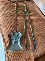 Antiek Haardstel - Schop en Tang, Antiek en Kunst, Ophalen, Brons