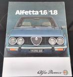 Folder Alfa Romeo Alfetta 1.6/1.8, Ophalen of Verzenden