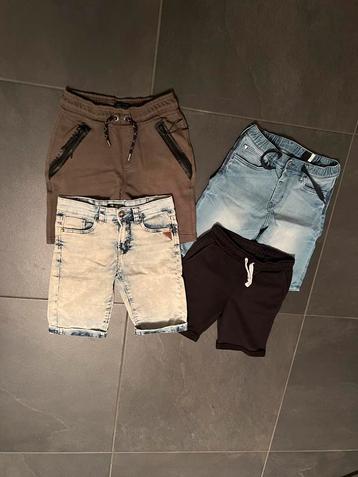 4 x korte broek jongen mt 140 spijkerbroek joggingbroek beschikbaar voor biedingen