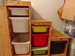 Ikea Trofast houten kast met gekleurde bakken, Ophalen, Gebruikt