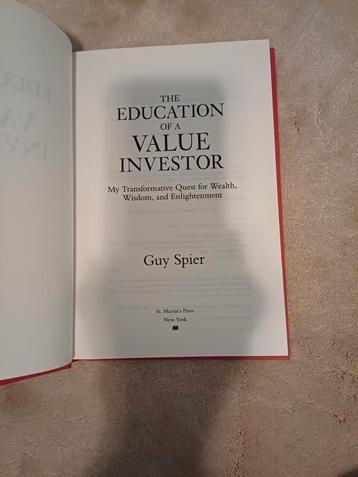 The Education of a Value Investor - Guy Spier beschikbaar voor biedingen