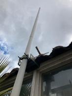 Antennemast 7.50 mtr. lengte,  50 mm, dia. top. 32 mm dia., Ophalen, Gebruikt, Mast