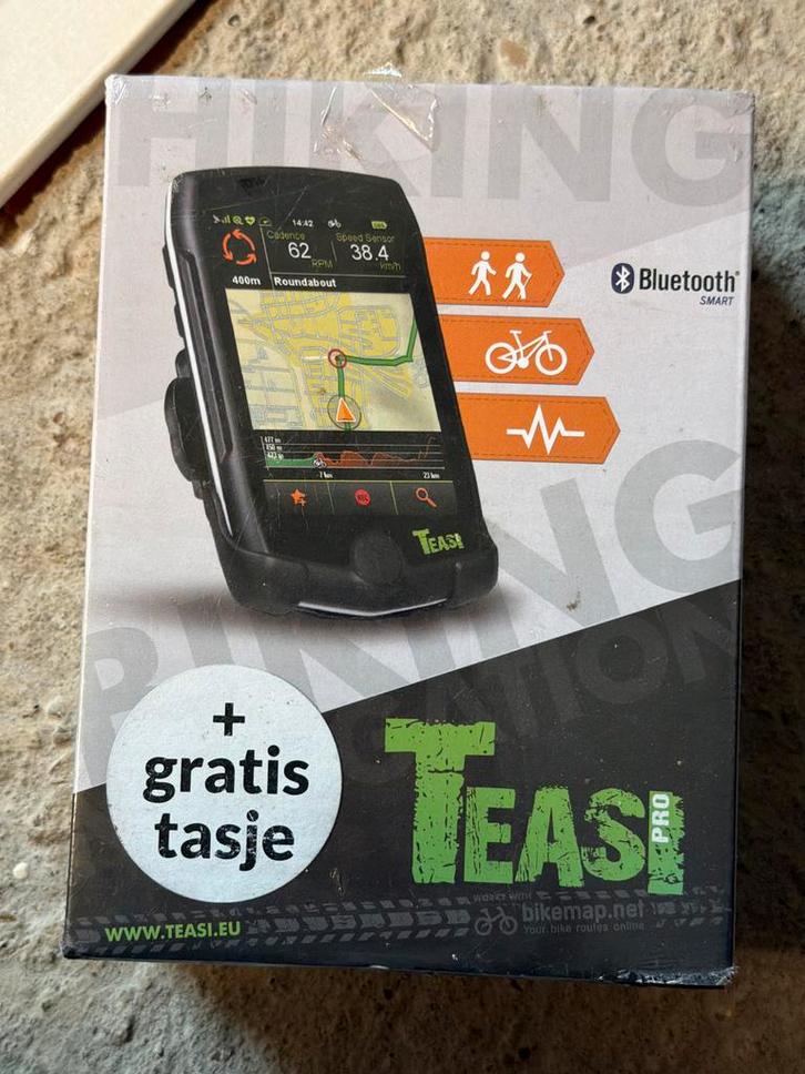 Teasi Pro Fietscomputer - Nieuw in doos!, Fietsen en Brommers, Fietsaccessoires | Fietscomputers, Nieuw, Cadanssensor, Ophalen of Verzenden
