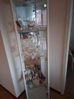 Vitrinekast met glaswerk, Huis en Inrichting, Ophalen, Minder dan 50 cm, Glas, 150 tot 200 cm
