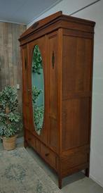 Demontabele antieke Franse spiegelkast kledingkast, Huis en Inrichting, Kasten | Kledingkasten, 100 tot 150 cm, 200 cm of meer