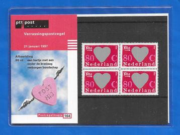 Postzegelmapje 164 - Verrassingspostzegel, kraszegel   beschikbaar voor biedingen