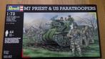M7 Priest en US paratroopers, 1:72, Revell 03157, Revell, Nieuw, Ophalen of Verzenden, Tank