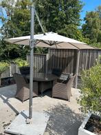 Hawaii zweefparasol met voet en hoes, Ophalen, Gebruikt, Kantelbaar, Zweefparasol