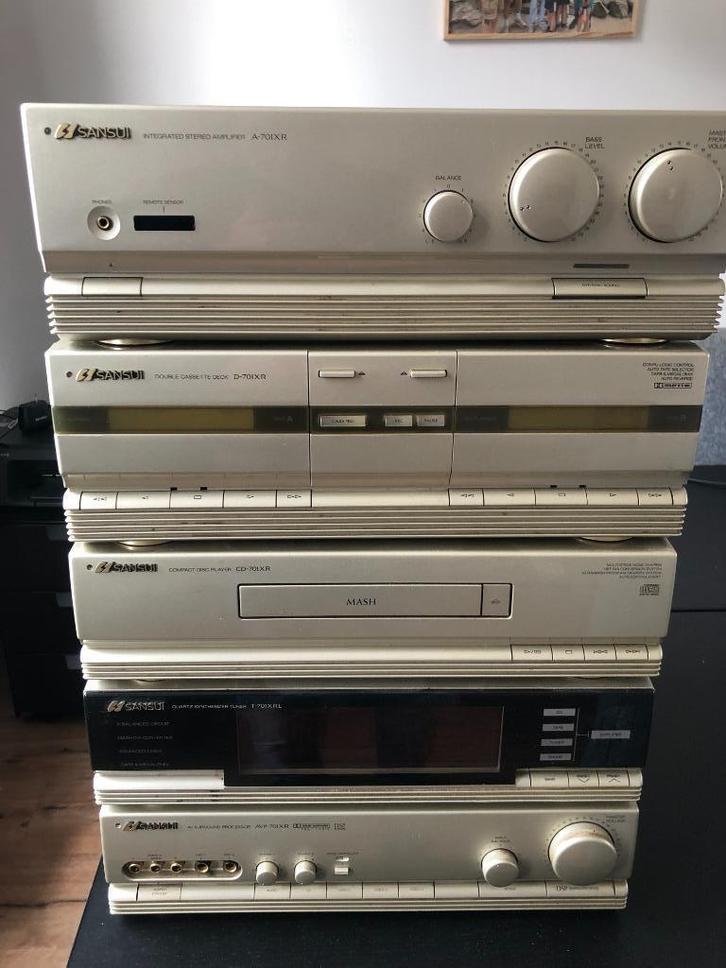 Sansui geluidsinstallatie + B@W luidsprekers, Audio, Tv en Foto, Stereo-sets, Gebruikt, Cassettedeck, Cd-speler, Dvd-speler, Tuner of Radio