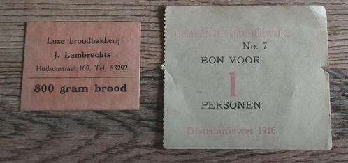 2 stukken noodgeld Harderwijk & Amsterdam (WO I + WO 2?), Postzegels en Munten, Bankbiljetten | Nederland, Setje, 10 gulden, Verzenden