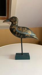 Houten vogel op stok, Ophalen of Verzenden